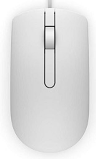 DELL MYŠ, OPTICKÁ MS116, USB, BÍLÁ