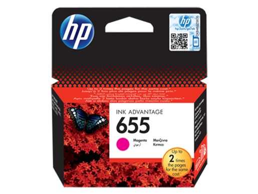 HP 655 PURPUROVÁ INKOUSTOVÁ KAZETA, CZ111AE