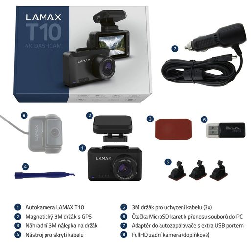 LAMAX T10 4K GPS (S HLÁŠENÍM RADARŮ)