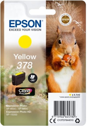 EPSON SINGLEPACK YELLOW 378 CLARIA PHOTO HD INK