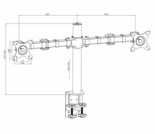 IIYAMA - DVOJITÉ STOLNÍ RAMENO