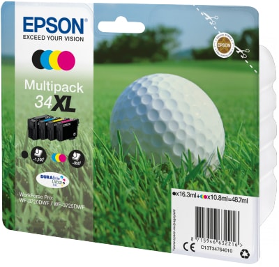 EPSON MULTIPACK 4-COLOURS 34XL DURABRITE ULTRA INK