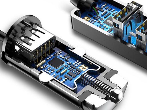 BASEUS AUTONABÍJEČKA 4XUSB KONEKTOR 5.5A (CCTON-0G) GREY
