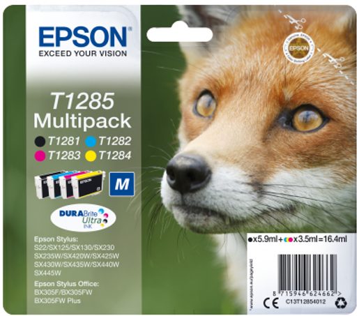 MULTIPACK CMYK INK CARTRIDGE (T1285)