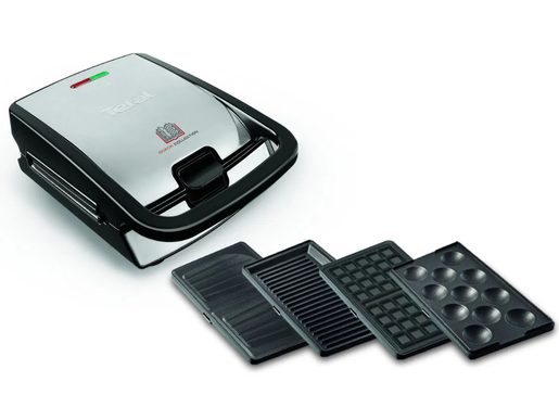 TEFAL SNACK COLLECTION SW854D16 ČERNÝ/CHROM - TOUSTOVAČ