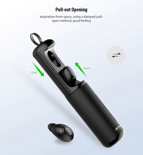 SLUCHÁTKA BLUETOOTH S MIKROFONEM AWEI (TWS T5) BLACK