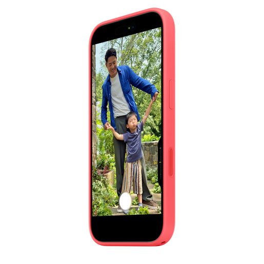 IPHONE 17 SILICONE CASE WITH MAGSAFE –BRIGHT GUAVA