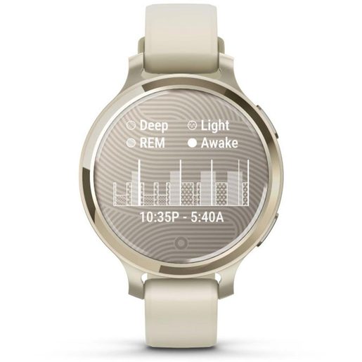 GARMIN LILY 2 ACTIVE - LUNAR GOLD / BONE SILICONE BAND (010-02891-00)