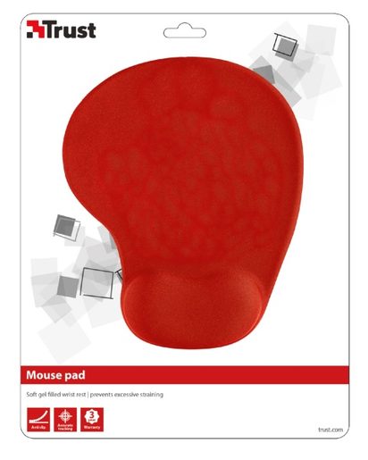 PODLOŽKA TRUST BIGFOOT GEL MOUSE PAD - RED