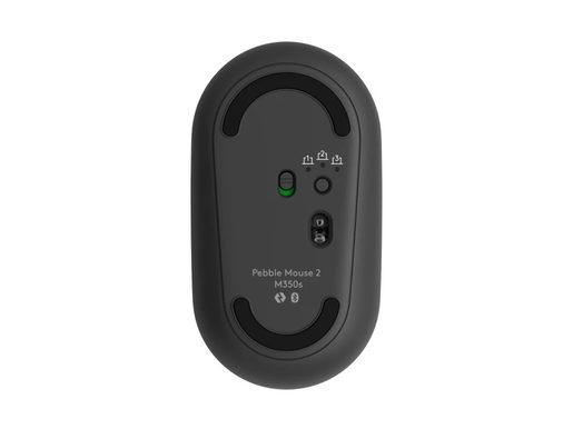 LOGITECH PEBBLE MOUSE 2 M350S/CESTOVNÍ/OPTICKÁ/4 000 DPI/BEZDRÁTOVÁ BLUETOOTH/GRAFITOVÁ