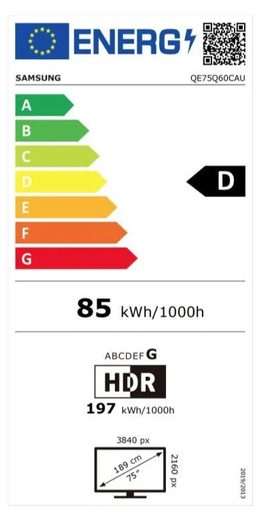 75" SAMSUNG QE75Q60C - TELEVIZE
