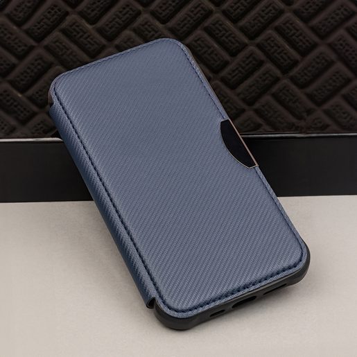 CU-BE CARBON POUZDRO IPHONE 15 6,1" NAVY