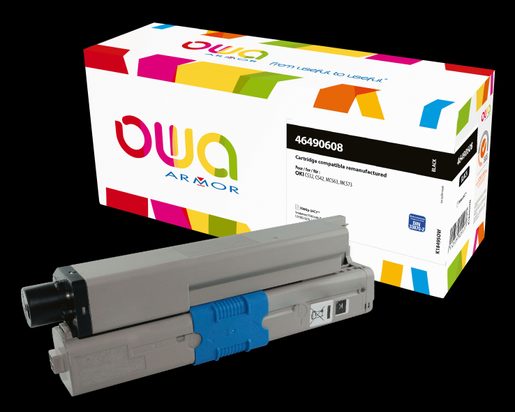 OWA ARMOR TONER PRO OKI 46490608, ČERNÁ/BLACK