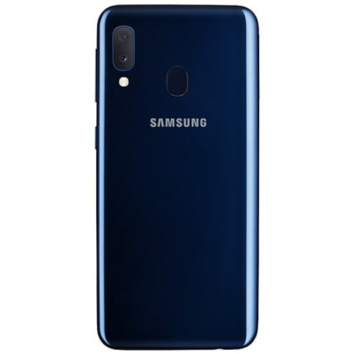 SAMSUNG GALAXY A20E SM-A202 BLUE POUŽITÝ, TOP STAV, ZÁRUKA, KRABIČKA, SLUCHÁTKA