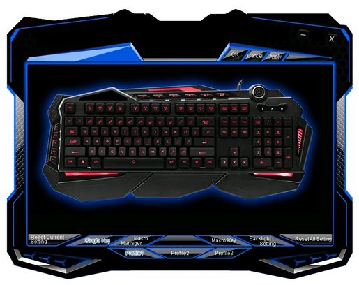 HERNÍ KLÁVESNICE C-TECH SCORPIA V2 (GKB-119), PRO GAMING, CZ/SK, 7 BAREV PODSVÍCENÍ, PROGRAMOVATELNÁ