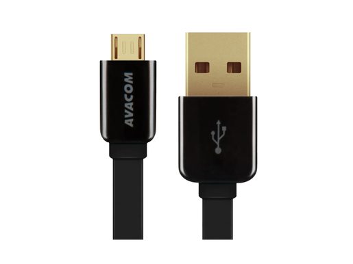 KABEL AVACOM MIC-40K USB - MICRO USB, 40CM, ČERNÁ