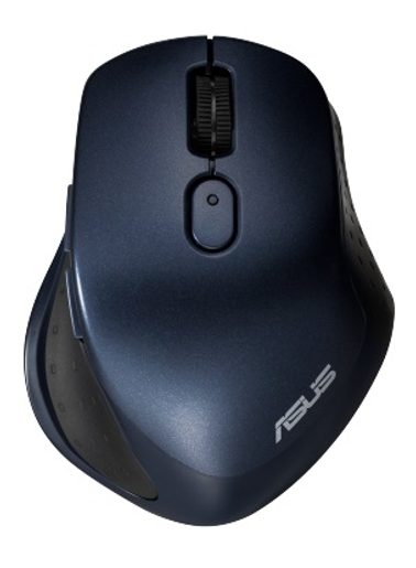 ASUS MW203 MULTI-DEVICE WIRELESS SILENT MOUSE/ERGONOMICKÁ/OPTICKÁ/PRO PRAVÁKY/2 400 DPI/USB+BT/MODRÁ