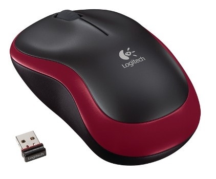 MYŠ LOGITECH WIRELESS MOUSE M185 NANO ČERVENÁ