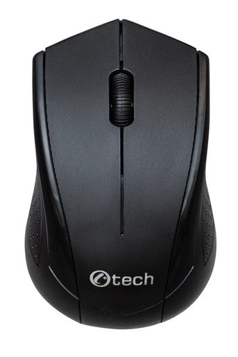MYŠ C-TECH WLM-07, ČERNÁ, BEZDRÁTOVÁ, 1200DPI, 3 TLAČÍTKA, USB NANO RECEIVER