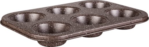 FORMA 6KS MUFFIN 26,5X18CM - HNĚDÁ MARBLE