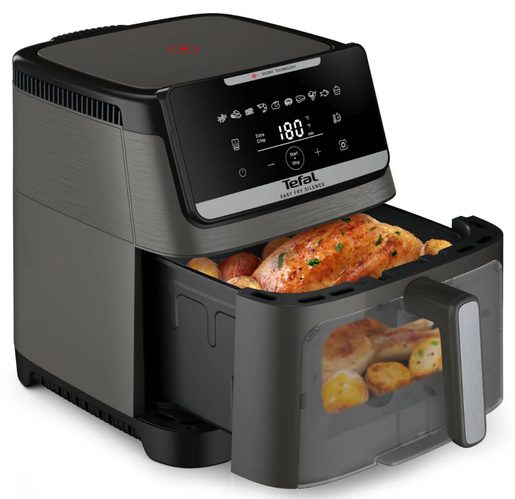 TEFAL EY846HE0 EASY FRY SILENCE GREY - HORKOVZDUŠNÁ FRITÉZA