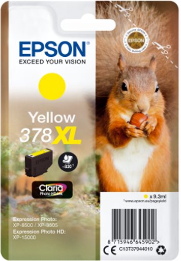 EPSON SINGLEPACK YELLOW 378 XL CLARIA PHOTO HD INK