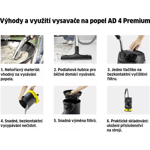 AD 4 PREMIUM 1.629-731.0 VYSAVAČ NA POPEL KÄRCHER