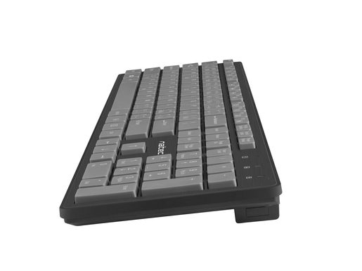 KANCELÁŘSKÁ SADA 4V1 NATEC TETRA CZ/SK LAYOUT, ČERNO-ŠEDÁ