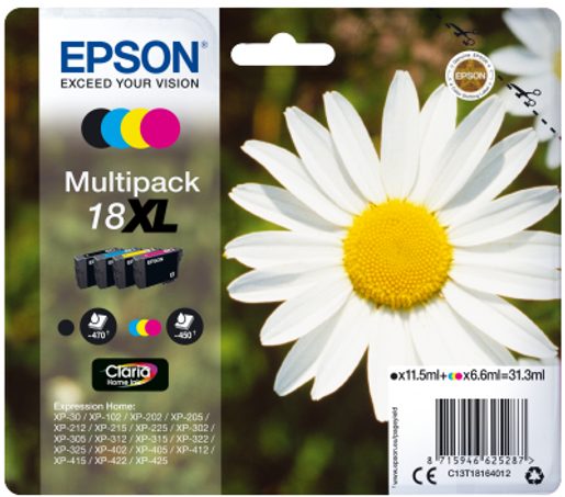 EPSON MULTIPACK 4-COLOURS 18XL CLARIA HOME INK