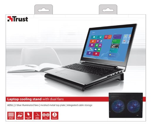 STOJAN TRUST AZUL LAPTOP COOLING STAND WITH DUAL FANS