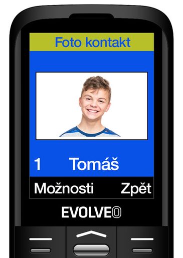 EVOLVEO EASYPHONE FS, VYKLÁPĚCÍ MOBILNÍ TELEFON 2.8" PRO SENIORY S NABÍJECÍM STOJÁNKEM (ČERNÁ BARVA)