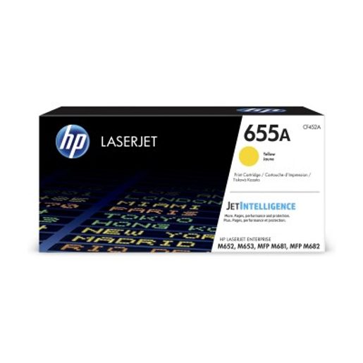 HP 655A ŽLUTÁ LASERJET CARTRIDGE, CF452A