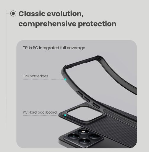 NILLKIN SUPER FROSTED PRO ZADNÍ KRYT PRO XIAOMI 14T BLACK