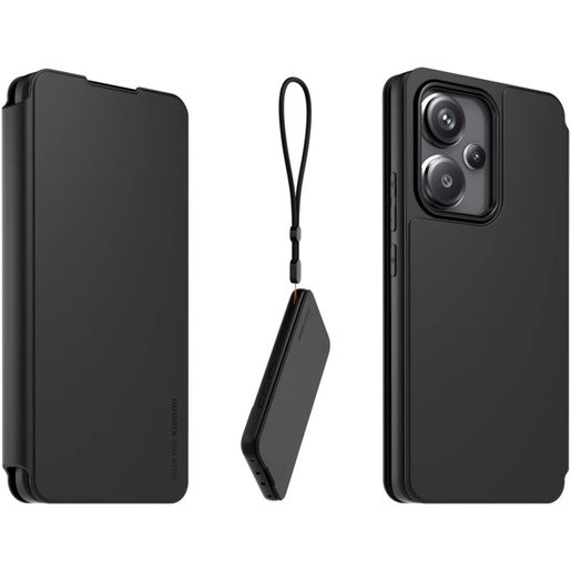 MADE FOR XIAOMI BOOK POUZDRO S POUTKEM PRO XIAOMI REDMI NOTE 13 PRO+ 5G BLACK