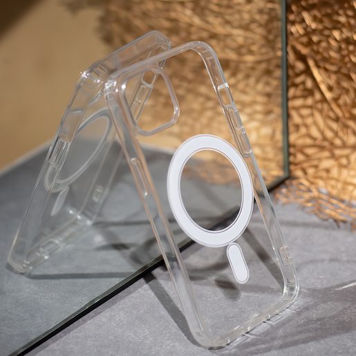 CU-BE CONNECT POUZDRO IPHONE 15 TRANSPARENT (S PODPOROU BEZDRÁTOVÉHO NABÍJENÍ)