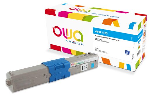 OWA ARMOR TONER PRO OKI 46471103,MODRÁ/CYAN