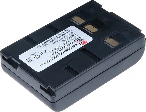 BATERIE T6 POWER PANASONIC HHR-V211/V212, NI-MH, 2100MAH, ČERNÁ