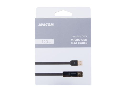 KABEL AVACOM MIC-120K USB - MICRO USB, 120CM, ČERNÁ