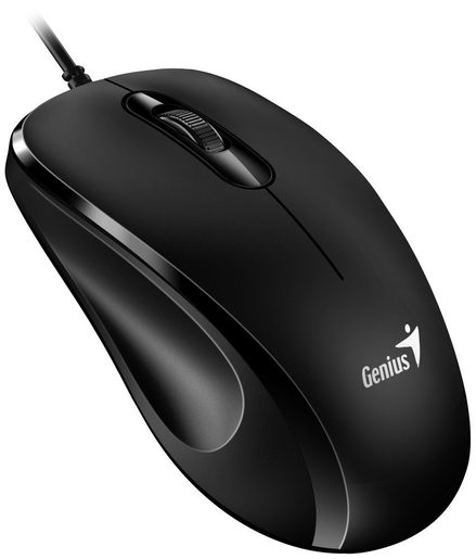 GENIUS DX-101/KANCELÁŘSKÁ/OPTICKÁ/PRO PRAVÁKY/1 200 DPI/DRÁTOVÁ USB/ČERNÁ