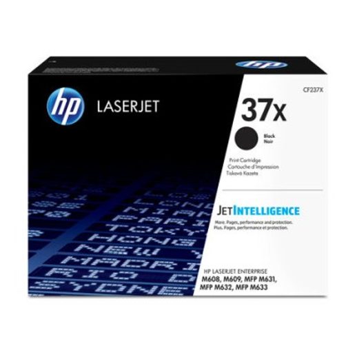 HP 37X HIGH YIELD ČERNÁ LASERJET CARTRIDGE, CF237X
