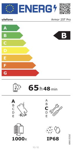 ULEFONE ARMOR 25T PRO 5G 6GB/256GB FROST BLACK