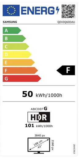 43" SAMSUNG QE43Q60D - TELEVIZE