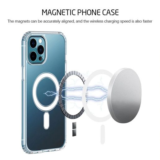 MAGTPU IPHONE 12 MINI TRANSPARENT - POUZDRO PRO BEZDRÁTOVÉ NABÍJENÍ