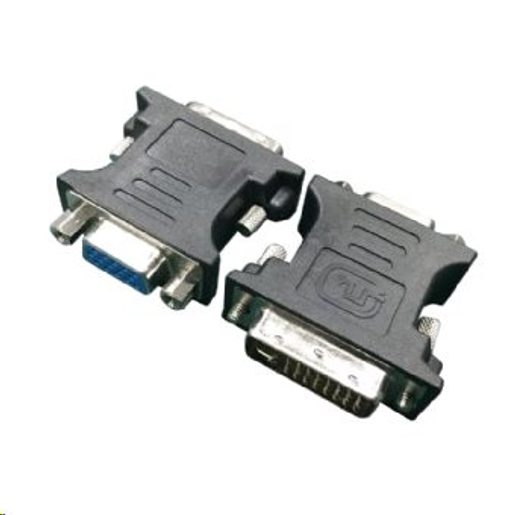 KAB. REDUKCE DVI-A DO VGA M/F, ČERNÁ