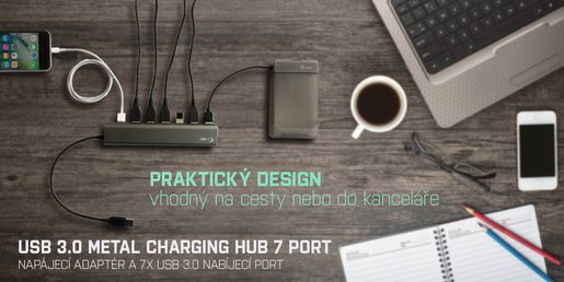 I-TEC USB 3.0 METAL CHARGING HUB 7 PORT