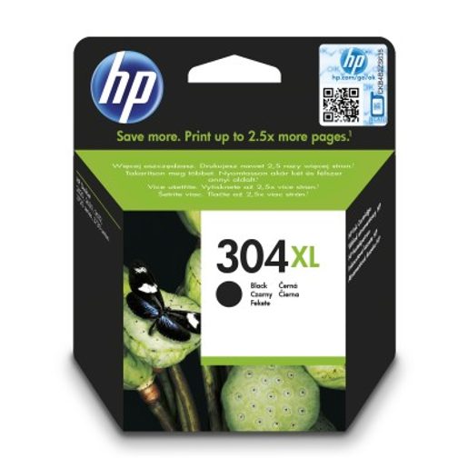 HP 304XL BLACK ORIGINAL INK CARTRIDGE, N9K08AE