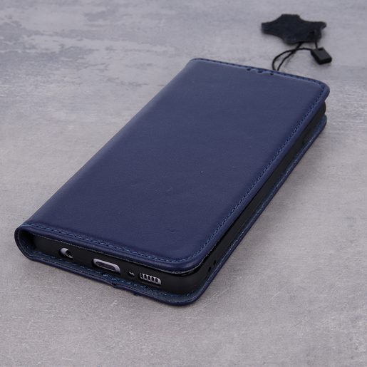 CU-BE LUXUSNÍ KOŽENÉ POUZDRO XIAOMI REDMI 8A NAVY