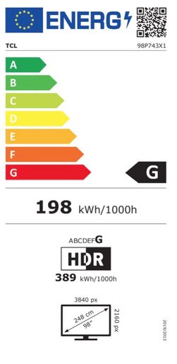 98" TCL 98P743 - TELEVIZE