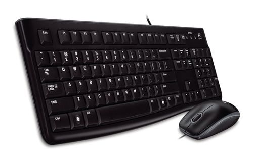 SET LOGITECH DESKTOP MK120, DRÁTOVÝ, USB, US