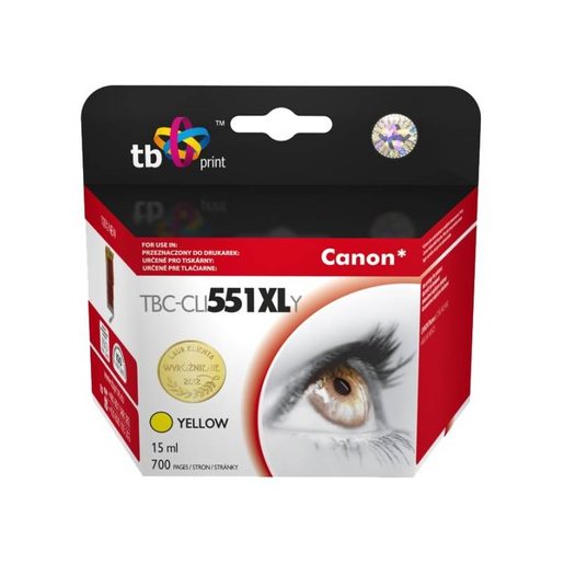 INK. KAZETA TB KOMPAT. S CANON CLI-551XL YL YELLOW
